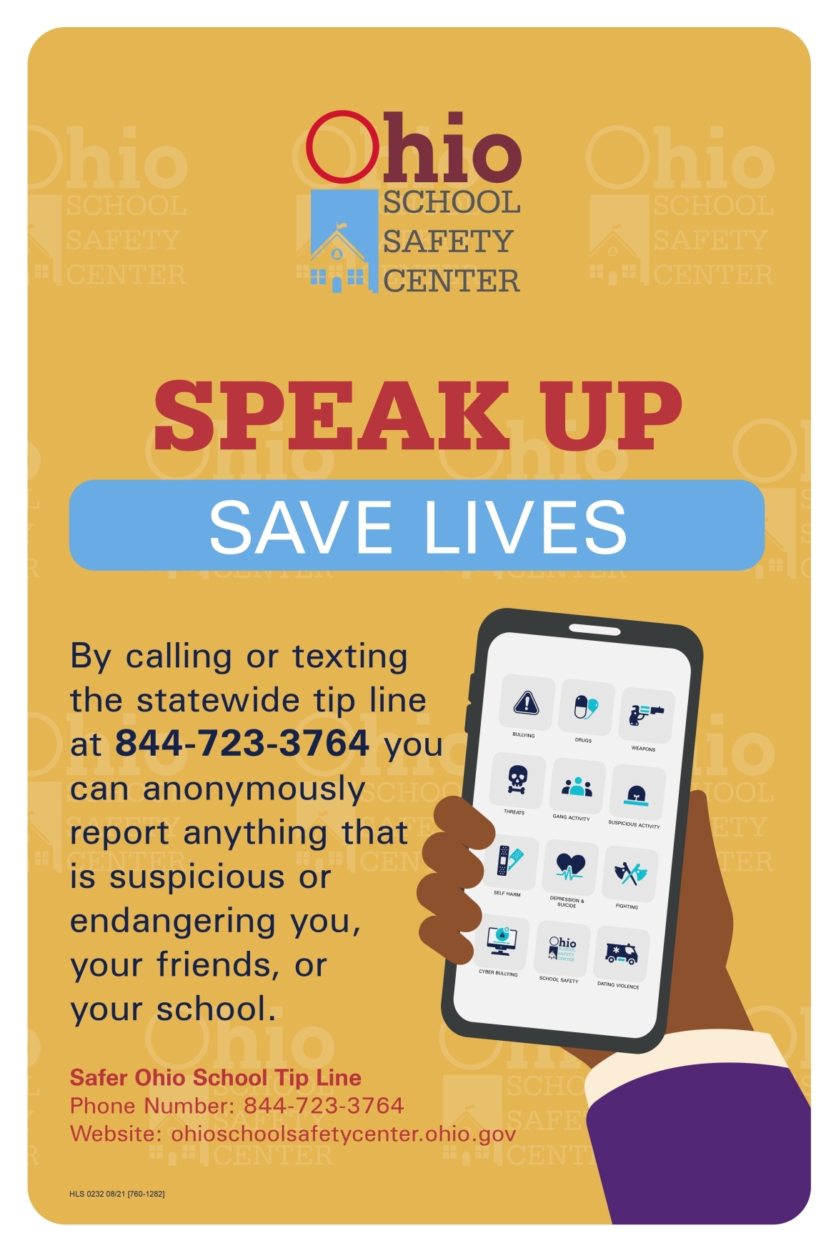 Speak Up, Save Lives poster